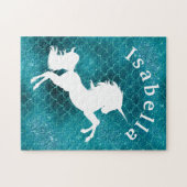  kleurrijke Zeemeermin Unicorn - Aangepast Legpuzzel (Horizontaal)