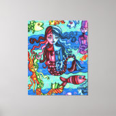 Kleurrijke zeemeerminnen Abstracte originele schil Canvas Afdruk (Voorkant)