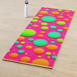 Kleurrijke Zeepbel Pop van Kleur Ontwerp Yogamat