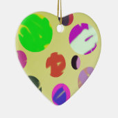 kleurrijke zeepbel universum abstracte kunst keramisch ornament (Rechts)