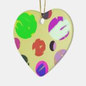 kleurrijke zeepbel universum abstracte kunst keramisch ornament (Links)