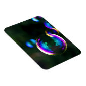 Kleurrijke zeepbellen drijven magneet (Rechterzijde)