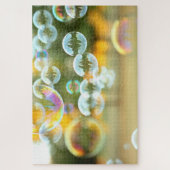 Kleurrijke zeepbellen - moeilijk legpuzzel (Verticaal)