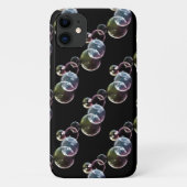kleurrijke zeepbellen op zwart Case-Mate iPhone case (Achterkant)