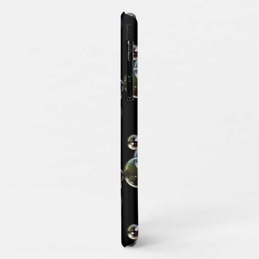 kleurrijke zeepbellen op zwart Case-Mate iPhone case (Achterkant/links)