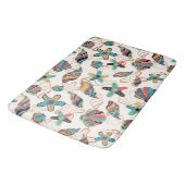 Kleurrijke zeeschelpen naadloos patroon douchegord badmat (Gekanteld)