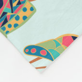 Kleurrijke zeeschelpen patroon fleece deken (Hoek)