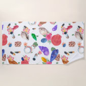 Kleurrijke zeeschelpen strandlaken (Voorkant)