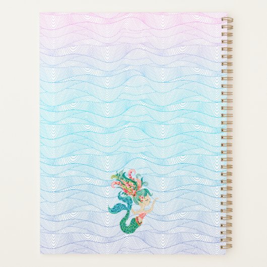 Kleurrijke zeeschildpad planner (Achterkant)