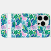 Kleurrijke Zeeschildpadden Geborduurde Hoes-Case-M Case-Mate iPhone Case (Achterkant (horizontaal))