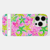 Kleurrijke Zeester Geborduurd Case-Mate iPhone Case (Achterkant (horizontaal))