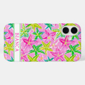 Kleurrijke Zeester Geborduurd Case-Mate iPhone Case (Achterkant (horizontaal))