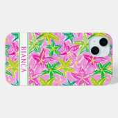 Kleurrijke Zeester Geborduurd Case-Mate iPhone Case (Achterkant (horizontaal))