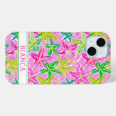 Kleurrijke Zeester Geborduurd Case-Mate iPhone Case (Achterkant (horizontaal))