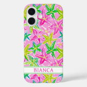 Kleurrijke Zeester Monogram Case-Mate iPhone Case (Achterkant)