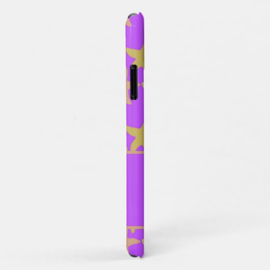 Kleurrijke zeester op paars Case-Mate iPhone case (Achterkant/rechts)