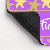 Kleurrijke zeester op paars muismat (Hoek)