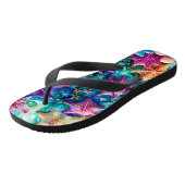 Kleurrijke Zeester Paar Slippers Teenslippers (Schuin)
