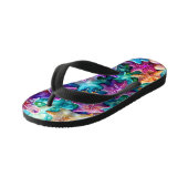 Kleurrijke zeesterren paar Teenslippers (Schuin)