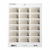 Kleurrijke Zen stenen op zand achtergrond Etiket (Full Sheet)