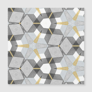 Kleurrijke zeshoek vierkant: geometrische caleidos