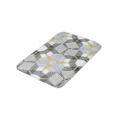 Kleurrijke zeshoek vierkant: geometrische caleidos badmat (Gekanteld)