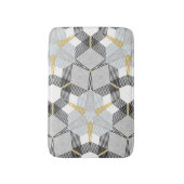 Kleurrijke zeshoek vierkant: geometrische caleidos badmat (Voorkant Verticaal)