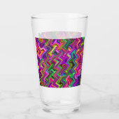Kleurrijke Zigzag #2 Glas (Achterkant)
