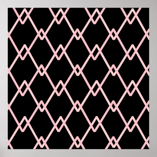 Kleurrijke zigzag gestreepte patroonachtergrond. I Poster (Voorkant)