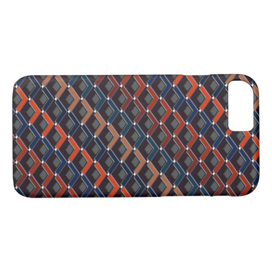 kleurrijke zigzag Karo-stappen Case-Mate iPhone Case (Achterkant (Horizontaal))
