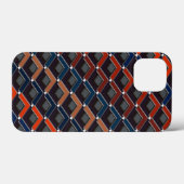 Kleurrijke zigzag Karo-stappen Case-Mate iPhone Case (Achterkant (horizontaal))