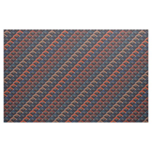 Kleurrijke zigzag Karo-treden Stof (Yard (91,4 cm))