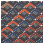 Kleurrijke zigzag Karo-treden Stof (Swatch)