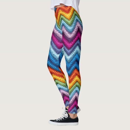 Kleurrijke zigzag leggings (Links)