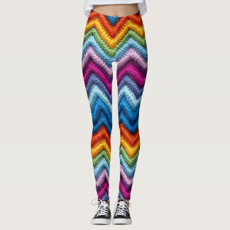 Kleurrijke zigzag leggings