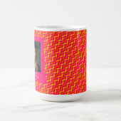 Kleurrijke Zigzag Print Masters Grad Magische Mok (Midden)