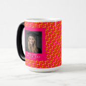 Kleurrijke Zigzag Print Masters Grad Magische Mok (Voorkant links)