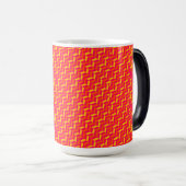 Kleurrijke Zigzag Print Masters Grad Magische Mok (Voorkant rechts)