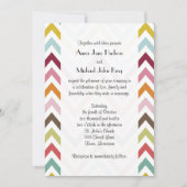 Kleurrijke zigzag, regenboogzigzag, Chevron, bruil Kaart (Voorkant)