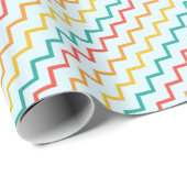Kleurrijke zigzaglijnen cadeaupapier (Rol Hoek)