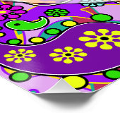 Kleurrijke zoete 16 Verjaardag Perfect Poster (Hoek)