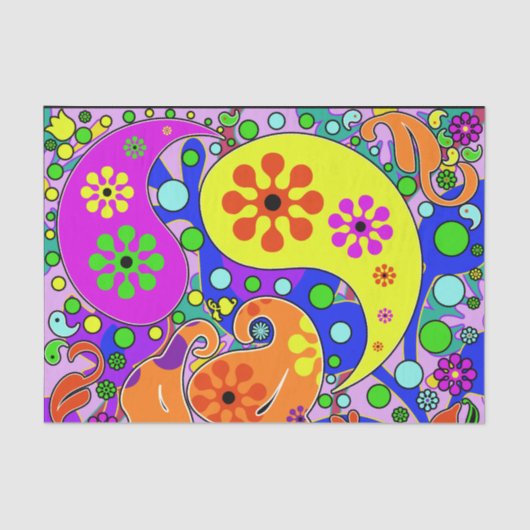 Kleurrijke zoete 16 Verjaardag Tissuepapier (Voorkant)