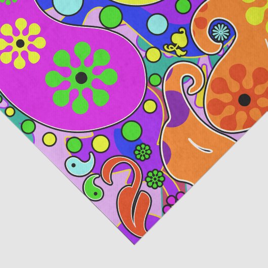 Kleurrijke zoete 16 Verjaardag Tissuepapier (Detail)