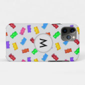 Kleurrijke zoete beren op zilver Case-Mate iPhone case (Achterkant (horizontaal))