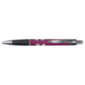 Kleurrijke Zoete Doodle Bloem Aangepaste Naam Pen (Achterkant)