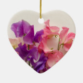 Kleurrijke zoete erwten keramisch ornament (Achterkant)