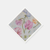 KLEURRIJKE ZOETE ERWTEN PAPIEREN SERVETTEN (Hoek)