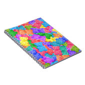 Kleurrijke zoete gelei beren, gummie snoepjes. Sli Notitieboek (Rechterzijde)