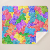 Kleurrijke zoete gelei beren, gummie snoepjes. Sli Sherpa Deken (Voorkant (horizontaal))