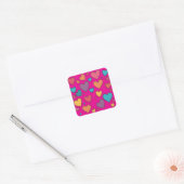 Kleurrijke Zoete Hartjes Stickers (Envelop)